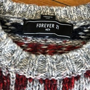 Forever 21 Sweaters - Men’s Grey Fair Isle sweater Forever 21 Sweaters - Men’s Grey Fair Isle sweater